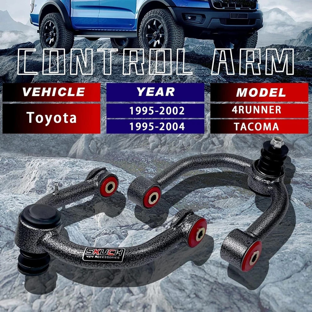 Front Upper Control Arms for 1995-2002 Toyota 4Runner, 2-4” Lift Tubular Sus…