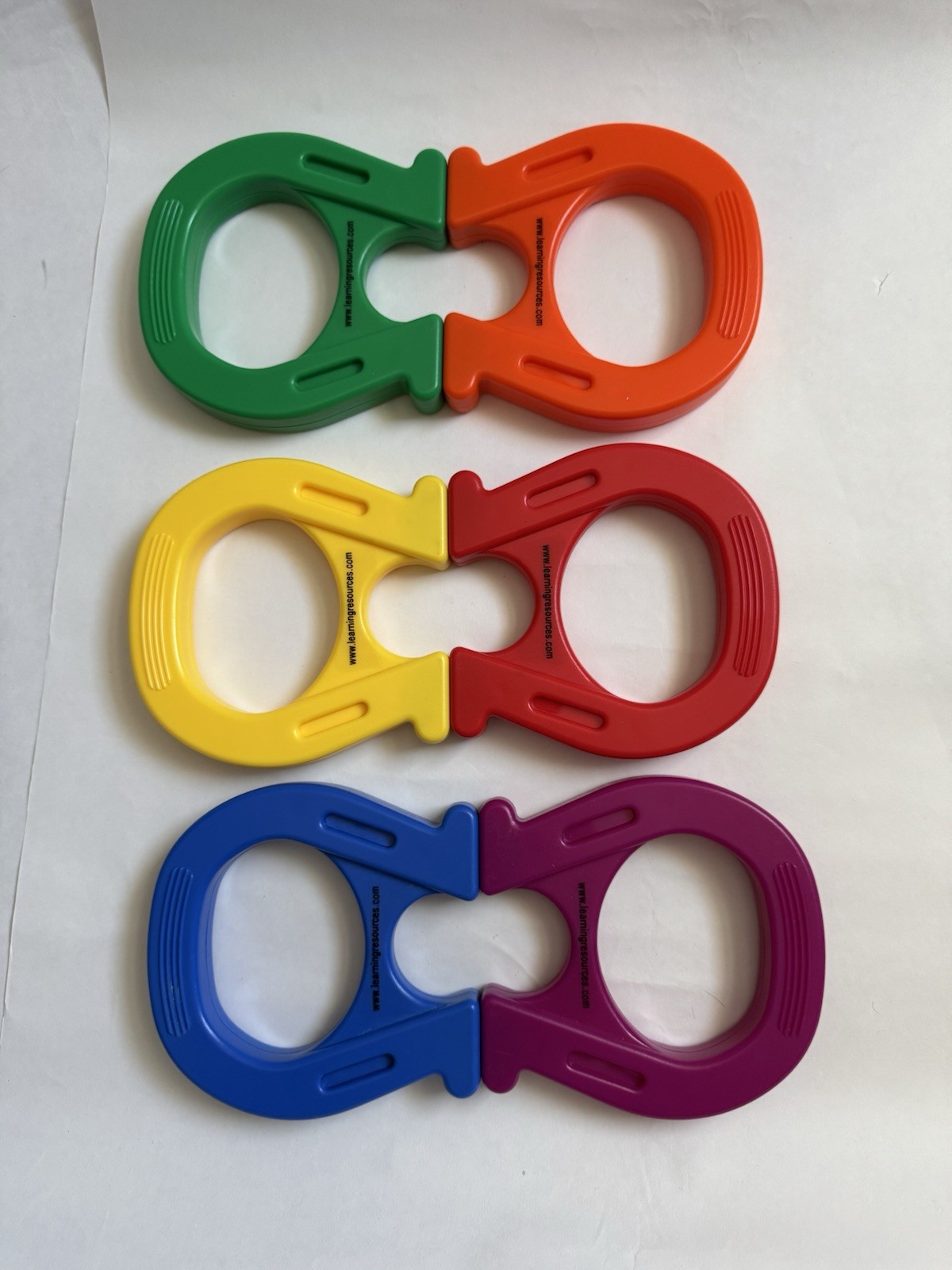 Set Of 6 Rainbow Horseshoe Magnets