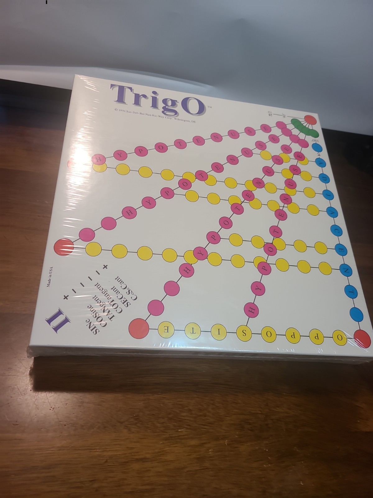 1994 New Sealed TrigO Educational Board Game