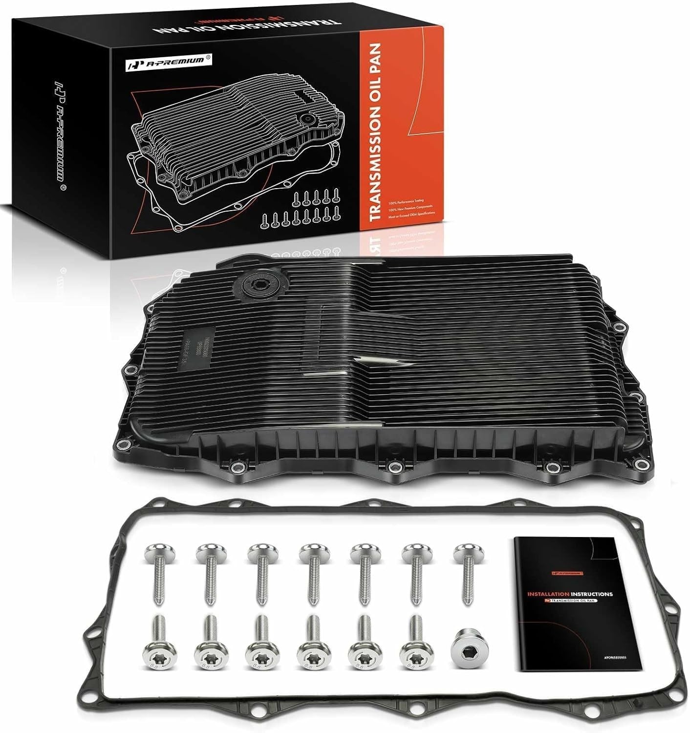 A-Premium Transmission Oil Pan with Gasket & Drain Plug Compatible Ram…