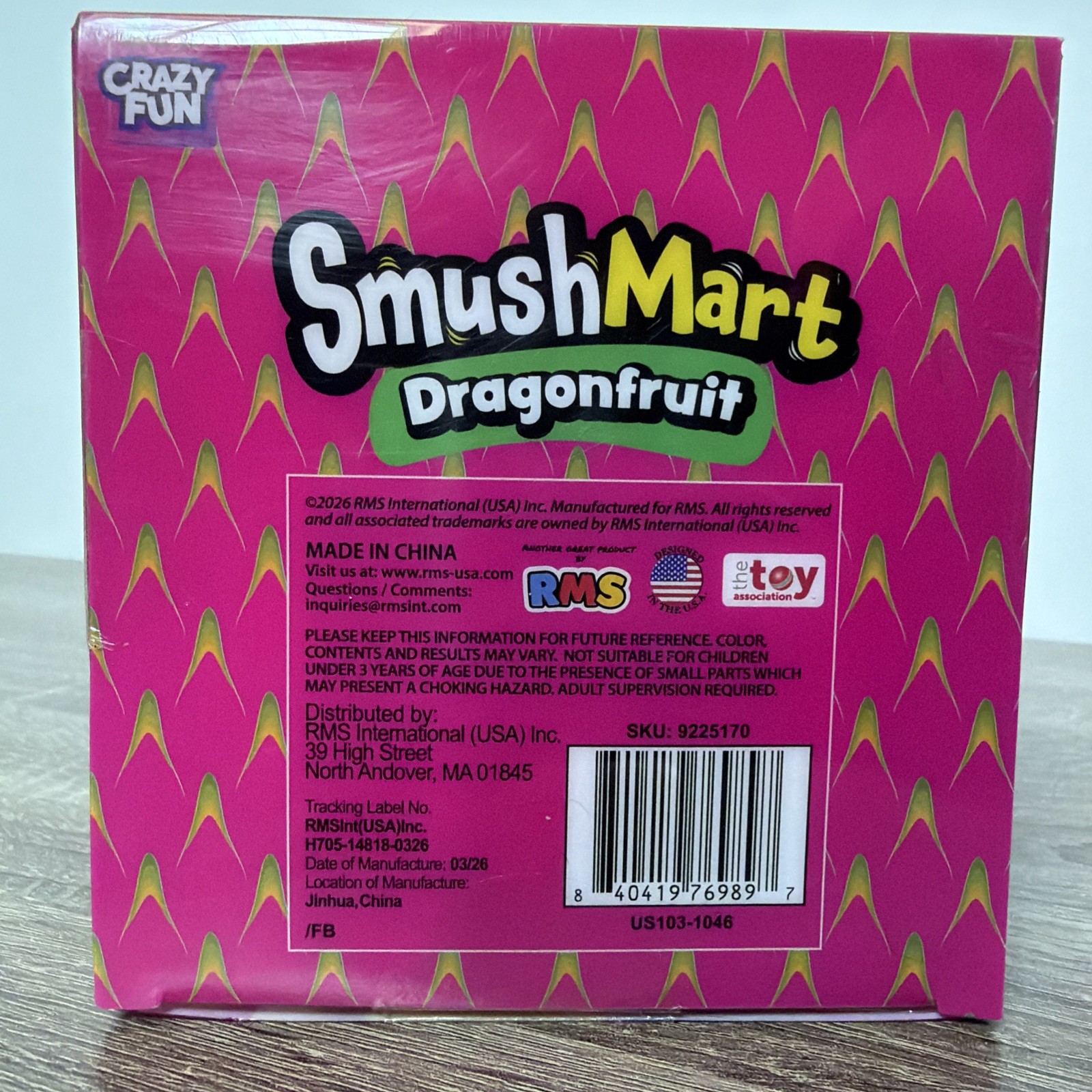 SmushMart Dragonfruit Squishy Squeeze Toy Crazy Fun RMS NEW