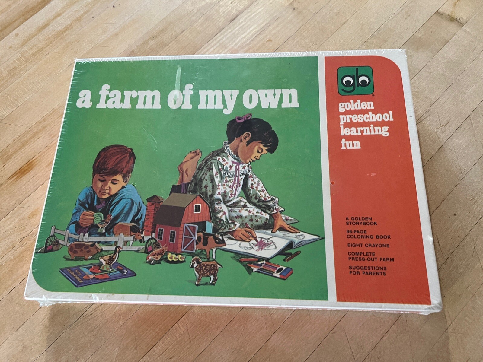 Golden Book Pre-School Learning Fun – A Farm of My Own – Sealed – 1971 Vintage