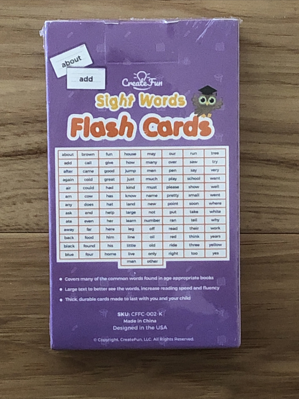 CreateFun Sight Words Flash Cards | 53 Cards with 7 Games And More Kindergarten