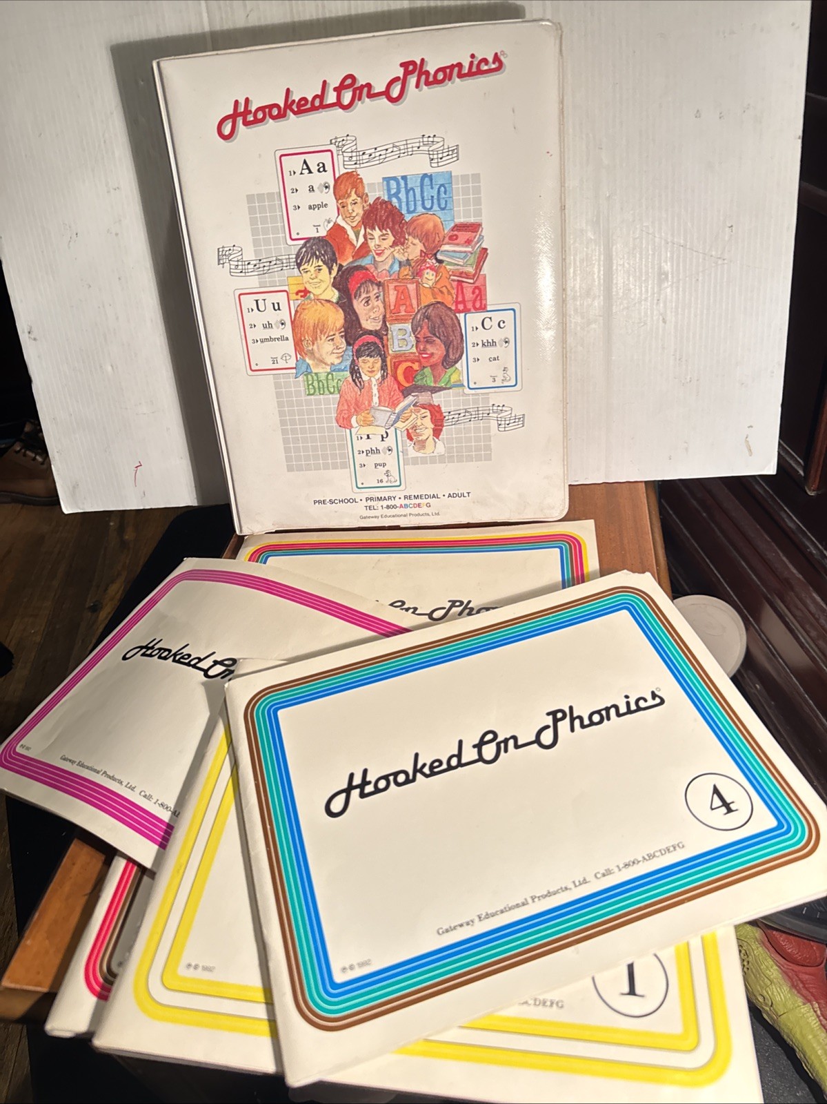 Hooked On Phonics Pre-School Primary Remedial Adult Cassette Tapes Books CardsZ
