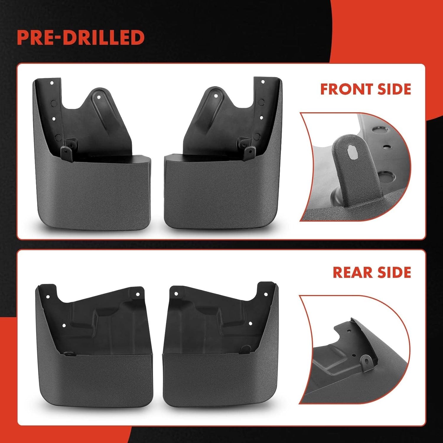 A-Premium Mud Flaps Compatible with Toyota Tundra 2022 2023 2024 2025 2026, Spla