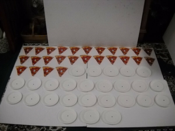 Pizza Plate Educational 52 Piece Letter Sound Matching Game Laminated Brand New!
