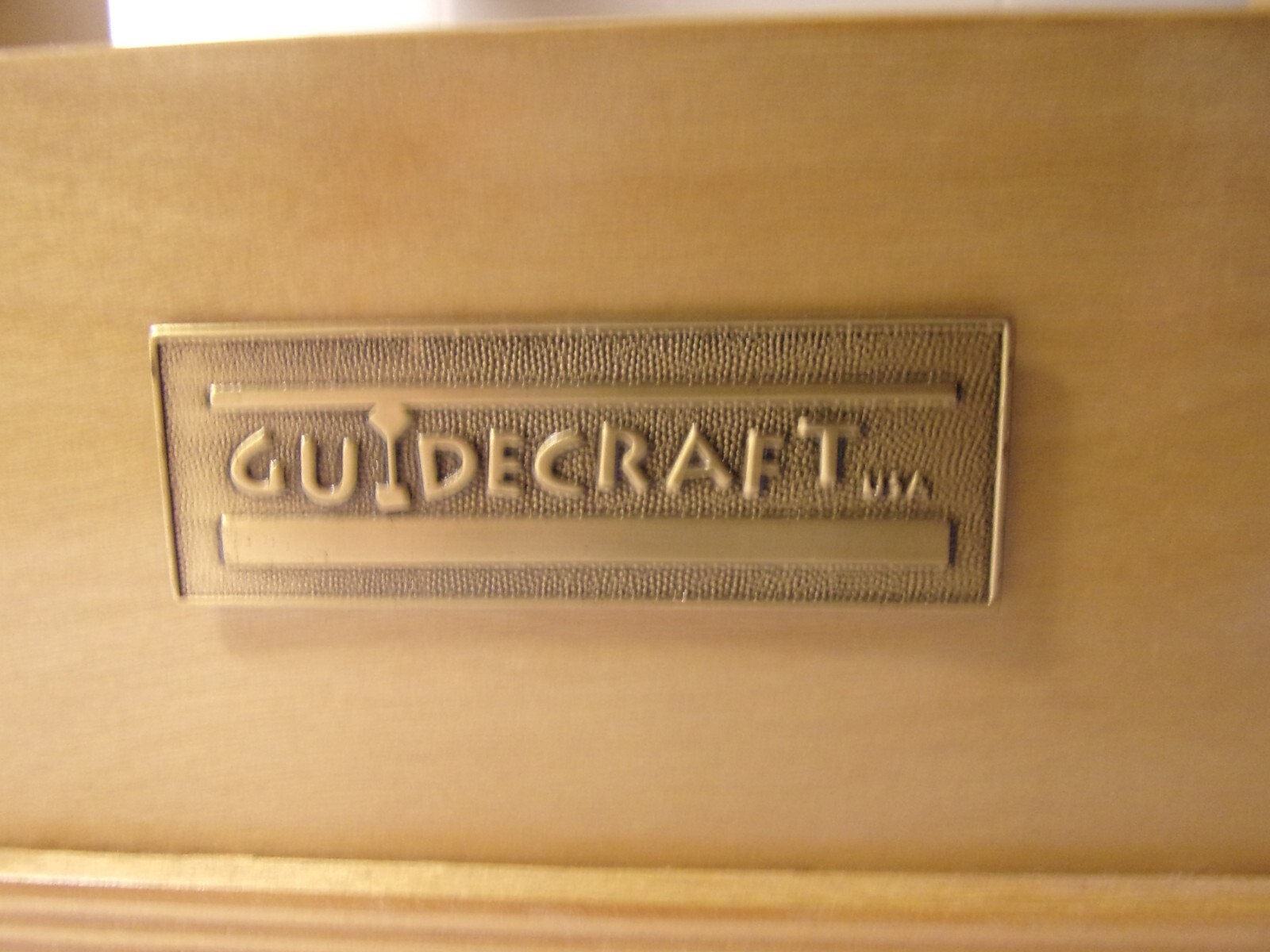 Vtg GUIDECRAFT Wooden Divided Book Or Toy Storage Tray Carrier Rack With handle