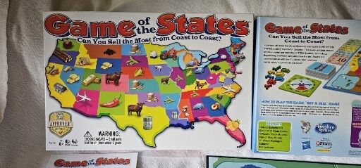 Game of the States Sell the Most from Coast to Coast 2-4 players 8+ Educational