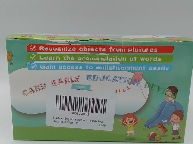Blue Talking Flash Cards For Toddlers With Sound, Educational Toy