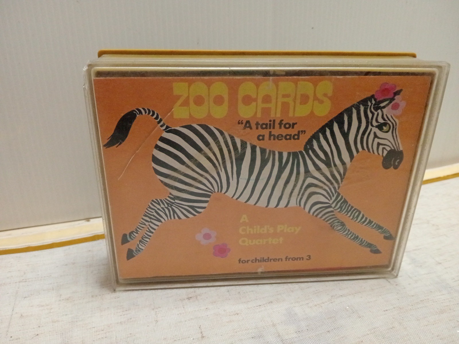 Vintage Zoo Cards A Tail for a Head A Child’s Play Quartet Made in West Germany