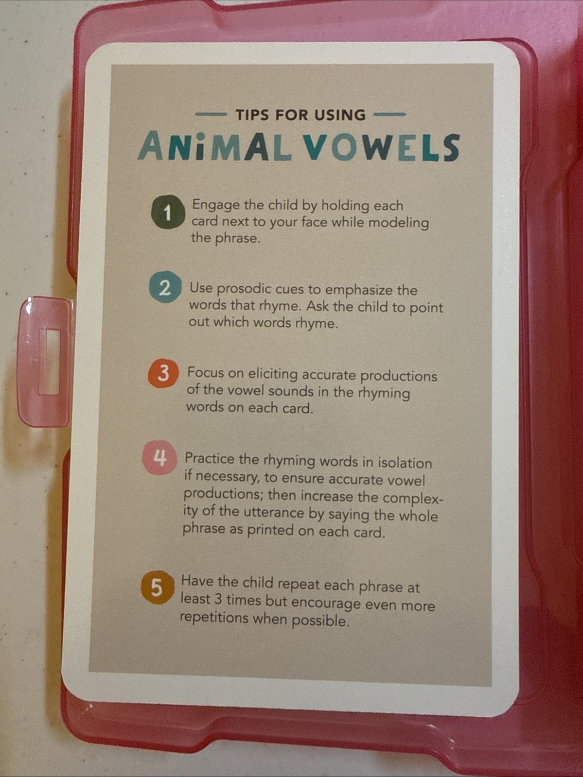 Animal Vowels-50 Cards To Support Speech Production