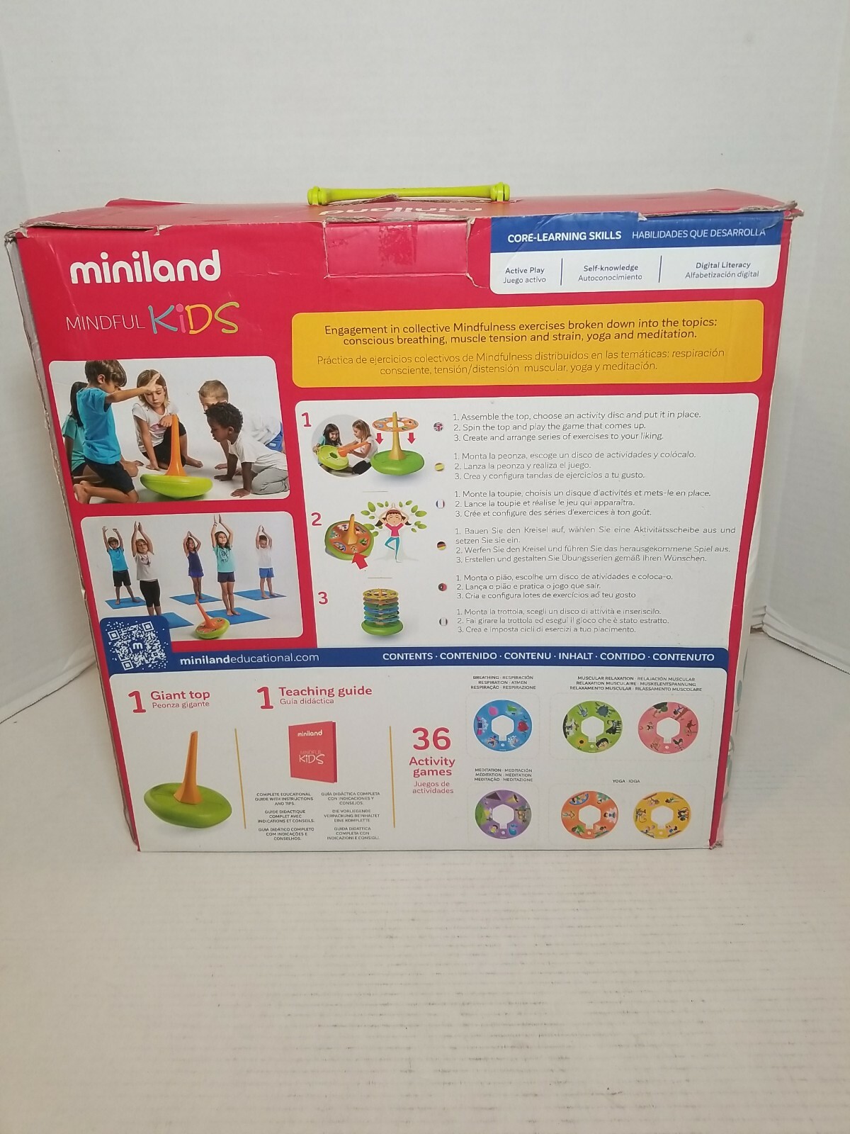 Miniland – MINDFUL KIDS, Yoga, Meditation, Muscle Relaxation, Breathing