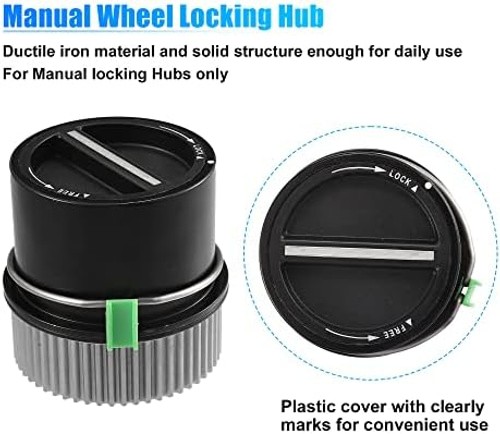 X AUTOHAUX 1 Pair 4WD Front Manual Wheel Locking Hub 1C3Z-3B396-DA for Ford F…