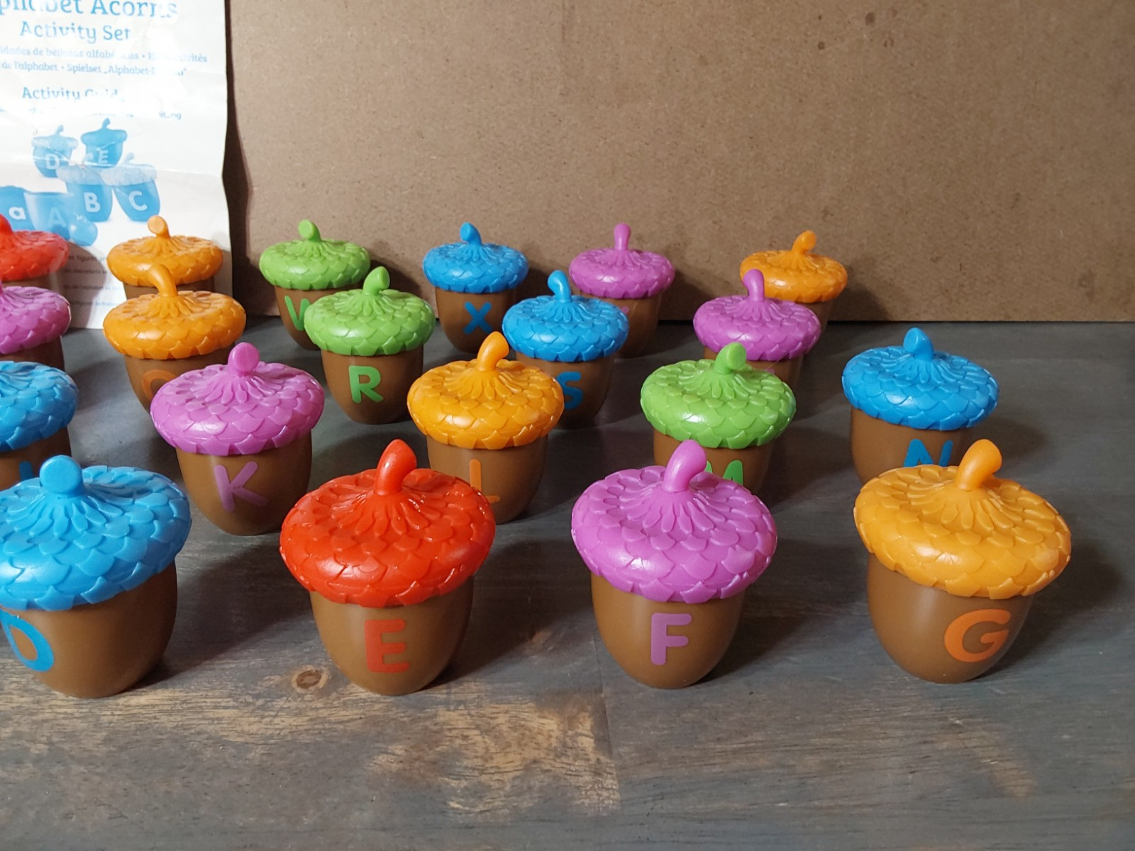Learning Resources Alphabet Acorns Activity Set Upper Lowercase Toy Matching