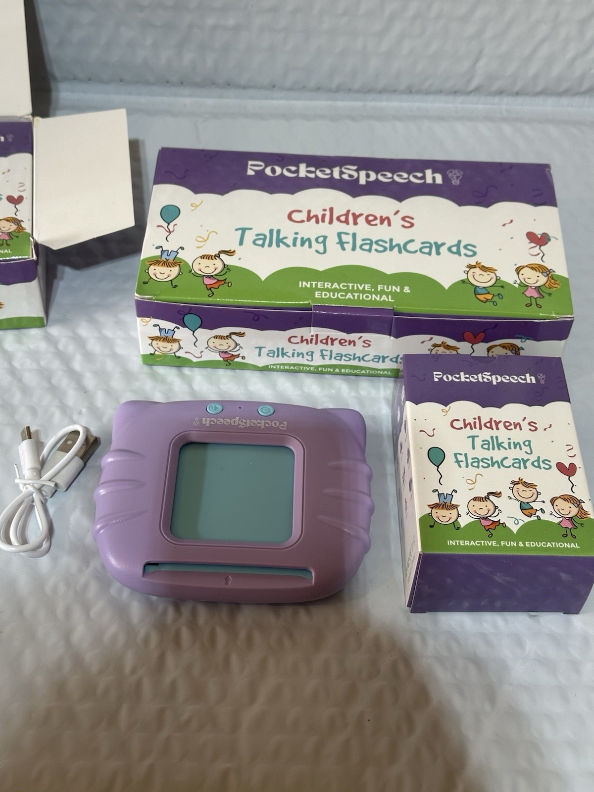2x Pocket Speech Children’s Talking Flash Cards!! 220 Words Each Box ( 2 Pack)