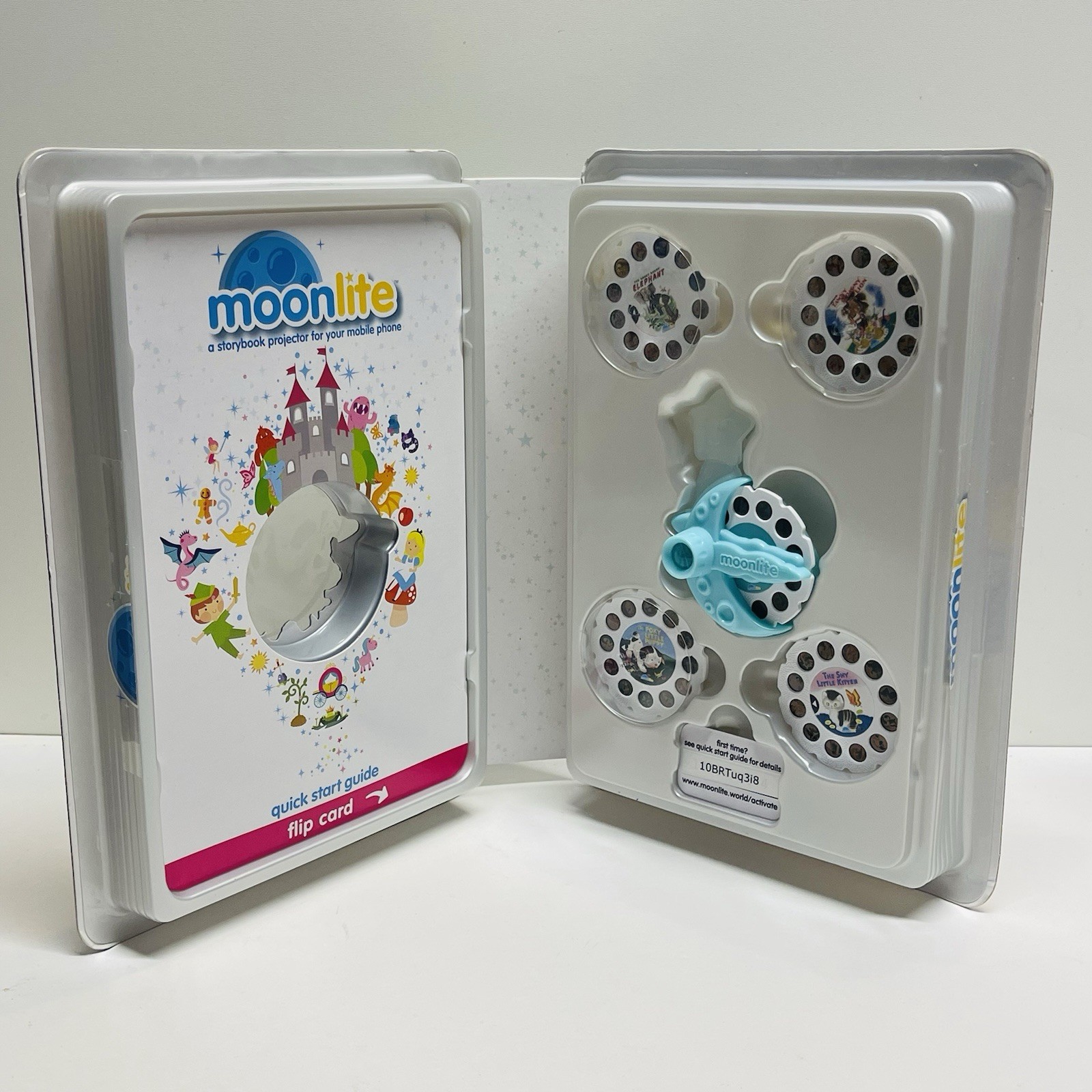 Moonlite Story Projector Gift Pack Lot Interactive Story Telling Toy 12 Stories