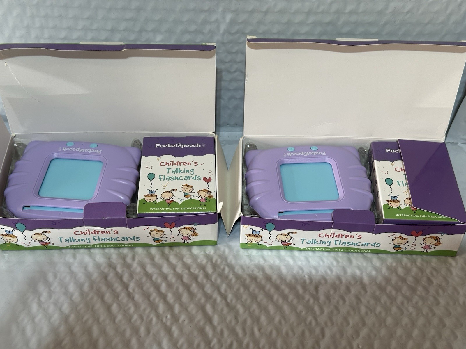 2x Pocket Speech Children’s Talking Flash Cards!! 220 Words Each Box ( 2 Pack)