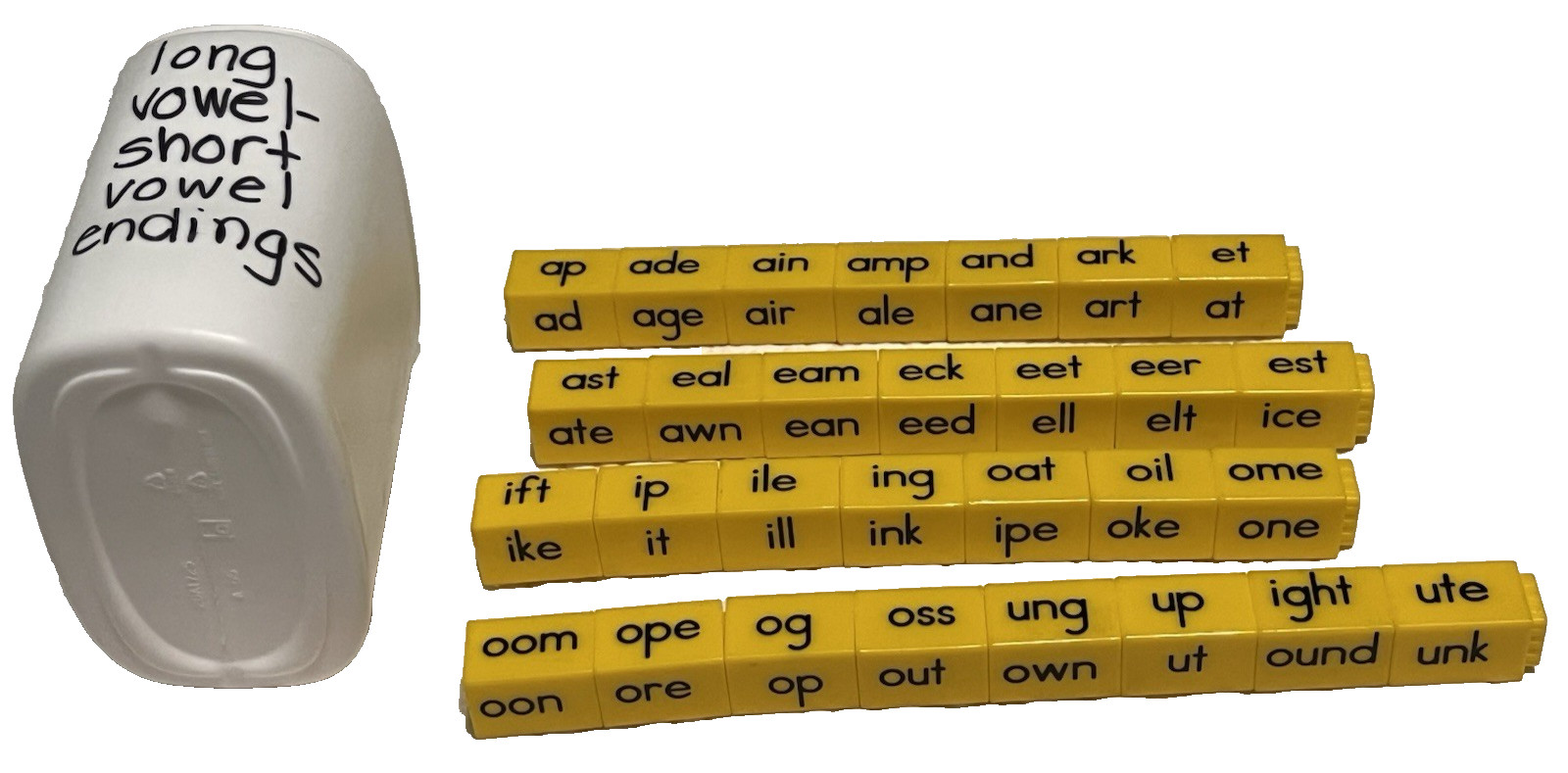 Reading Manipulatives, Didax Unifix Phonics Cube Set With 265 Cubes & Booklet