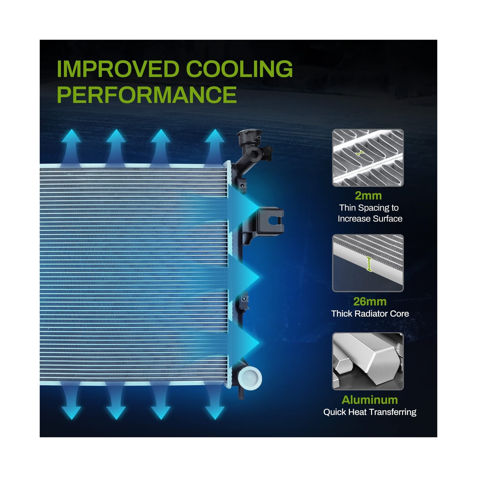 AUTOSAVER88 Radiator Compatible with 2006-2010 Commander , for 2005-2010 …