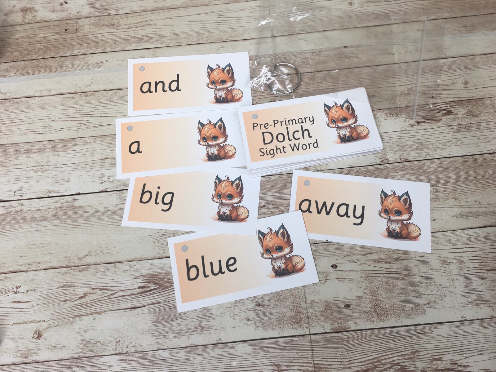 DIY – [PRINTED] Complete Set – Literacy Learning Resource Dolch SightWord Uncut