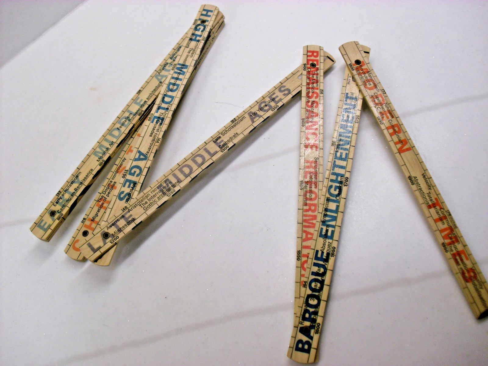 2000 Years By the Meter History Folding Ruler Metermorphosen Teaching Tool