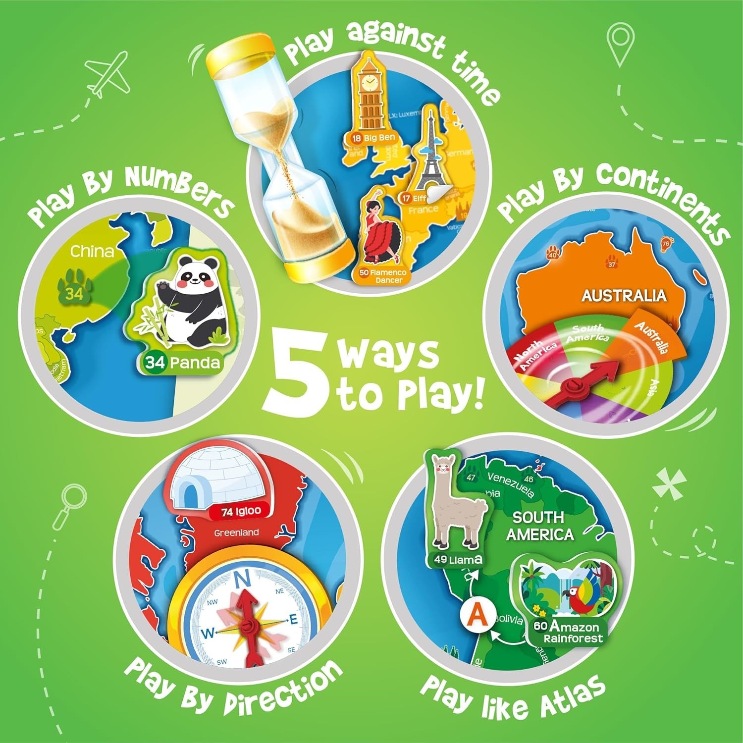 Imagimake Mapology World Map with Reusable Stickers | Educational Toy | Learning