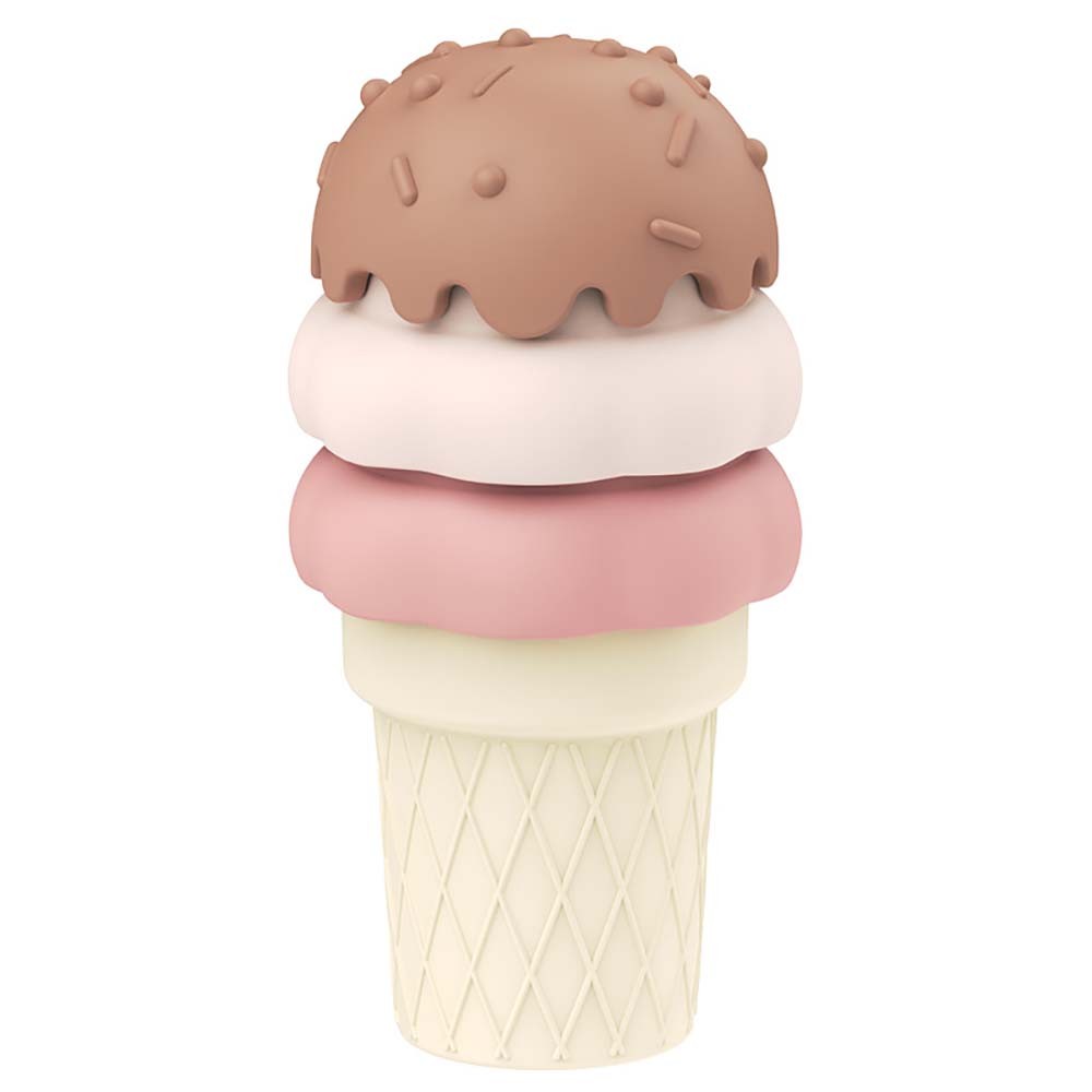 Playful Ice Cream Stacking Puzzle Toy Sturdy Non-Collapsing Fit Kids Indoor Play