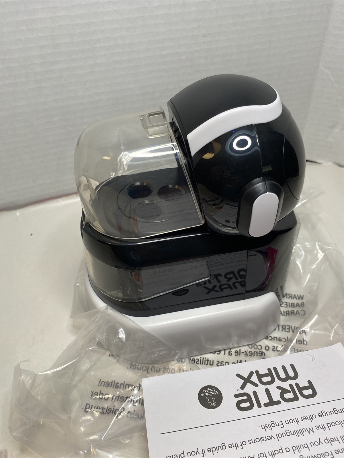 Educational Insights EI-1126 Black White Artie Max the Coding Robot Used