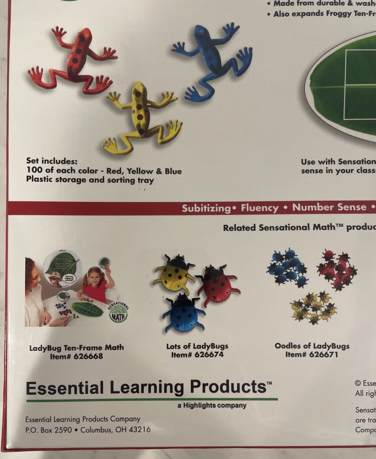 Essential Learning Products – Froggy Went a Countin’ 300 Manipulatives – Sealed