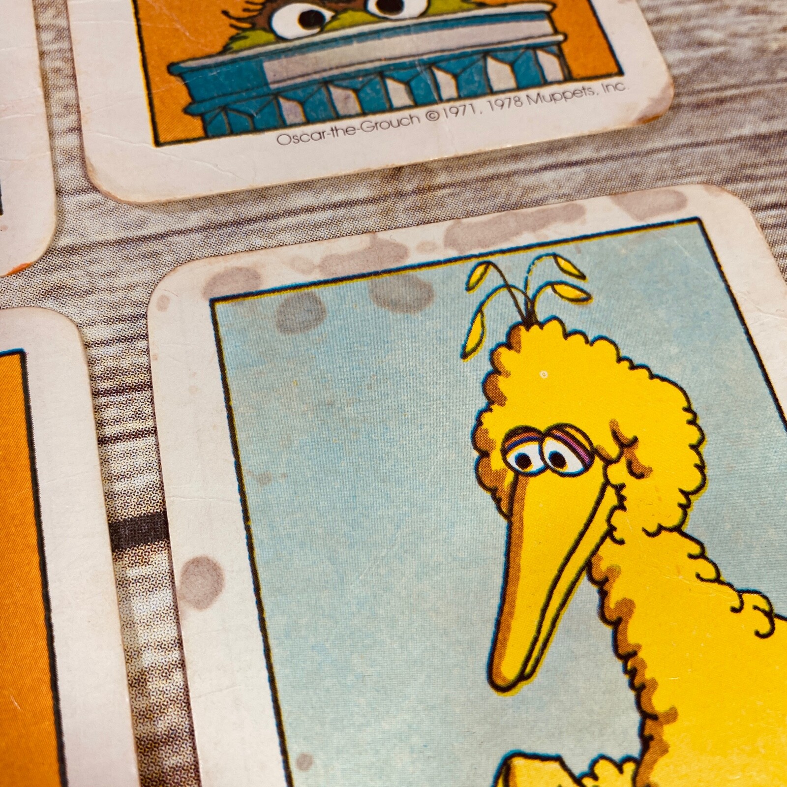 Vtg Game 1978 Cards Muppets Counting Nostalgic Playtime Cookie Monster Henson j