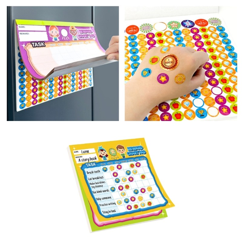 Reward Chart For Kids Behavior Tracking On Fridge Or Whiteboard 30x25cm