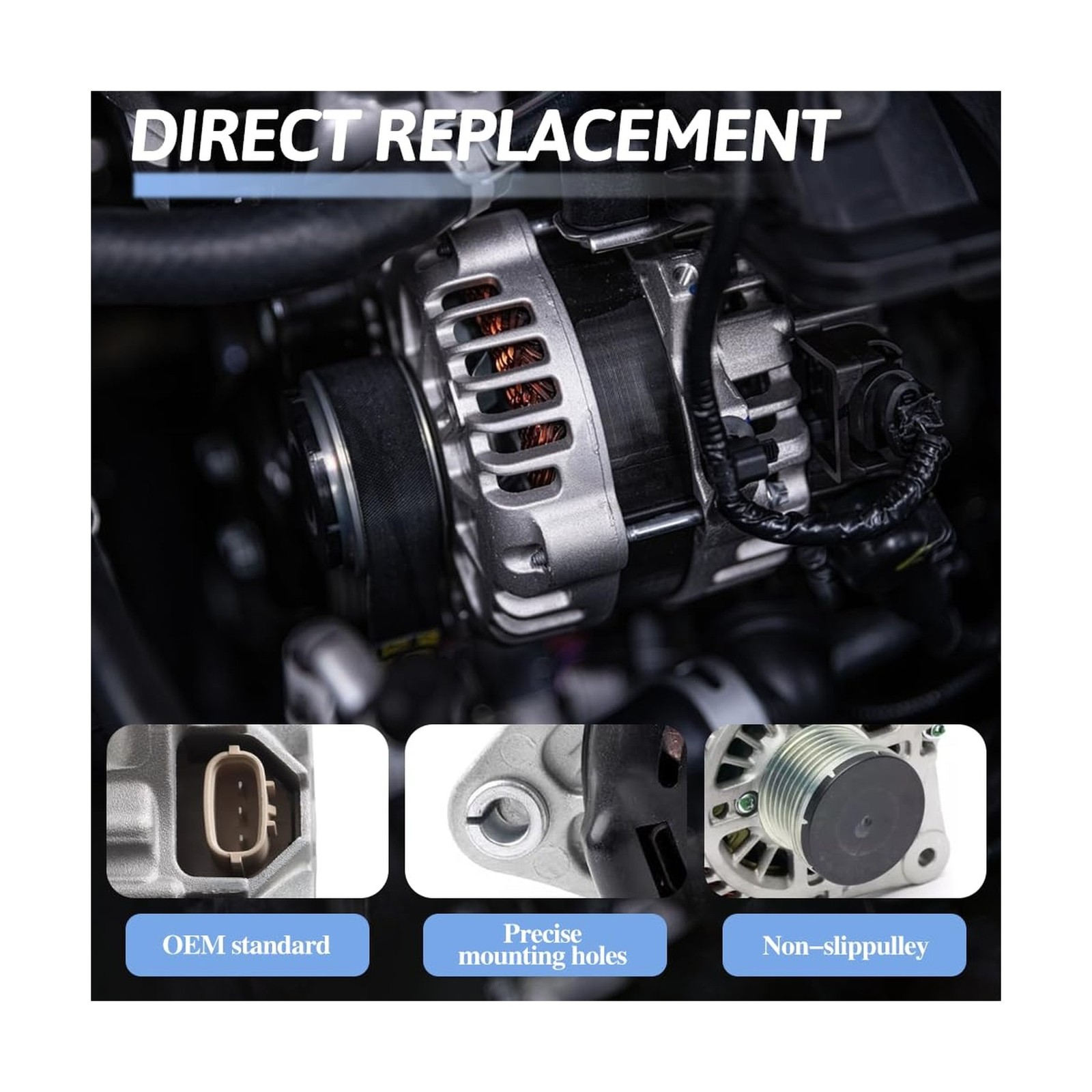 Alternator Replacement 23100-3TA1A Compatible with Nissan Altima 2013-2018 2….