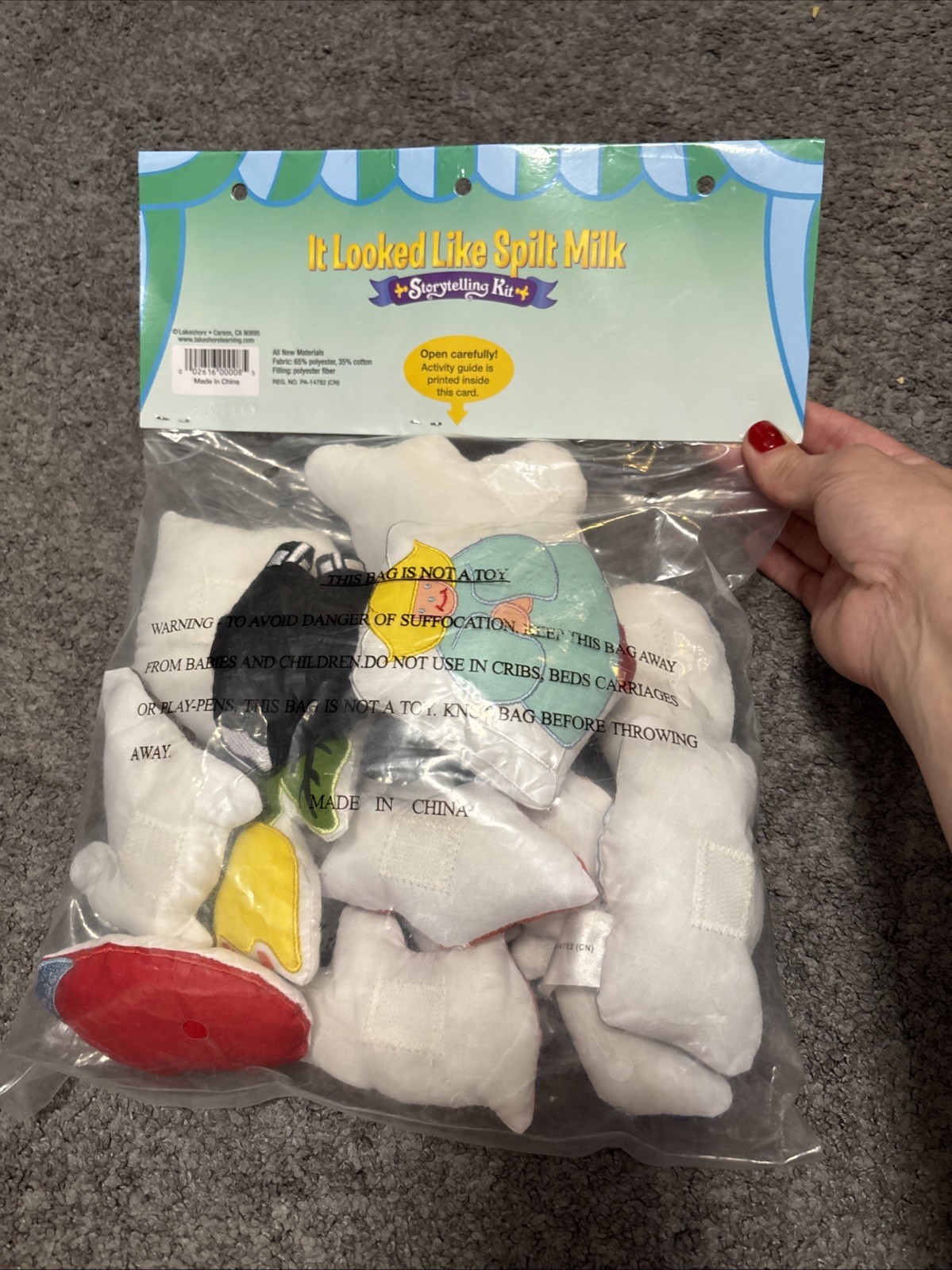 NEW Lakeshore Learning It Looked Like Spilt Milk Storytelling Kit 14 pieces