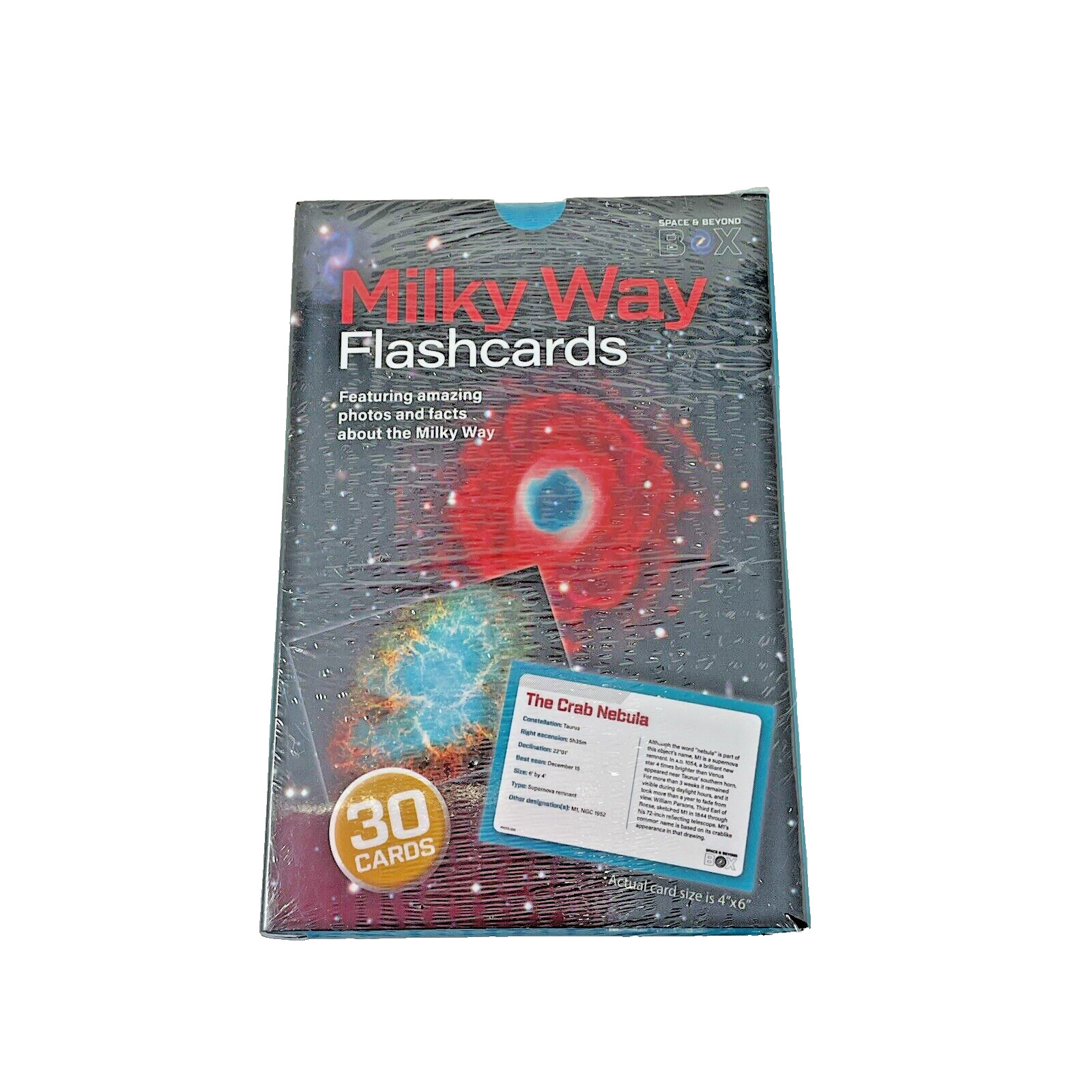 New Space And Beyond Box Milky Way Galaxy 4 X 6 Flash Cards Vintage 90s