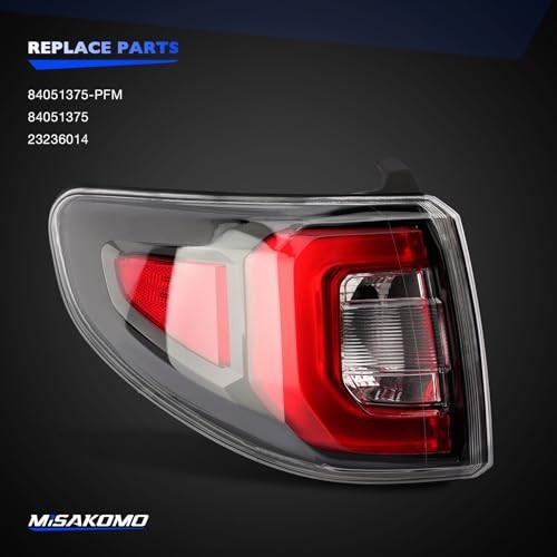 LED Tail Light Compatible with 2013-2017 GMC Acadia 2013-17 Driver Left Side LH