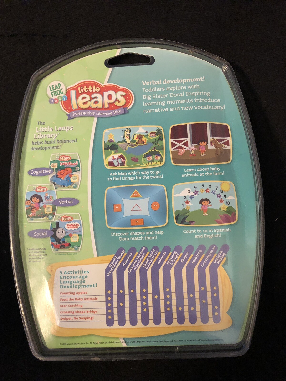 LeapFrog Little Leaps SW: Dora Toddler Talk. Free Shipping!!!