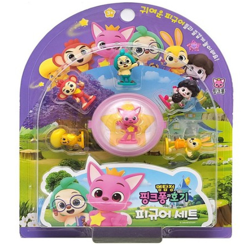 Pinkfong official figure set baby shark family or pinkfong and hogi toy