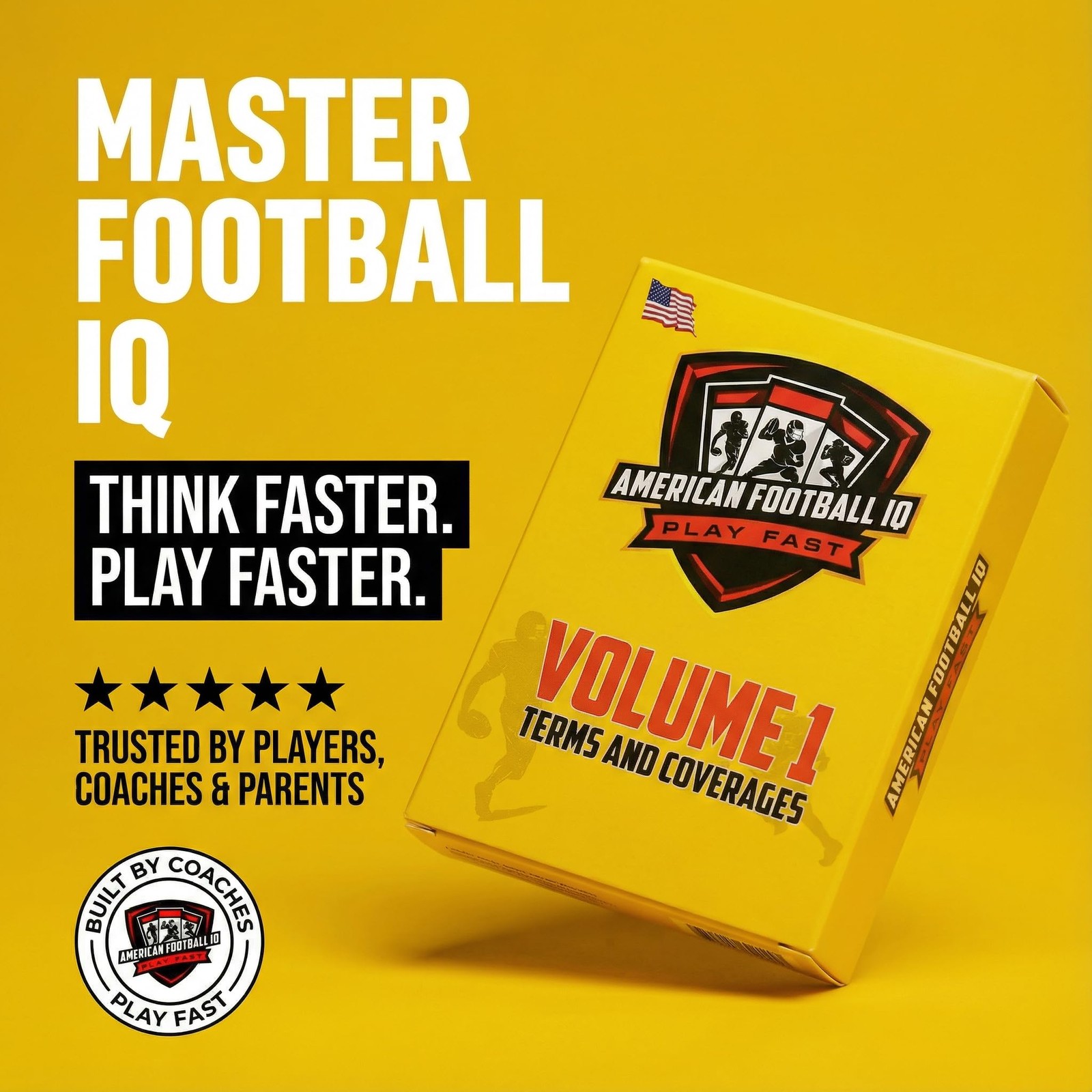 Football Training Flashcards – Volume 1: Learn Plays, Coverages & Football Te…