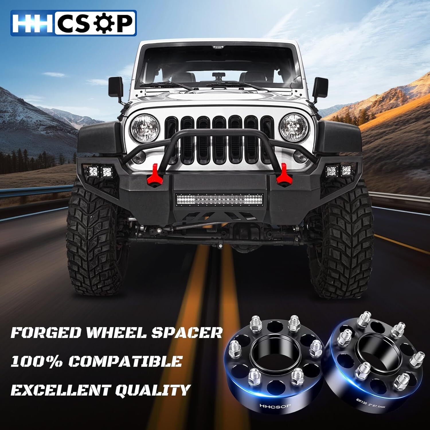HHCSOP 6×135 Wheel Spacers 2 inch for Ford F150 Expedition Lobo 2015 2016 2017