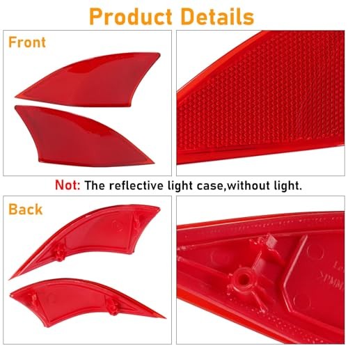 Rear Bumper Reflector Compatible with Lexus IS250 14-15 IS250 Rear Reflector
