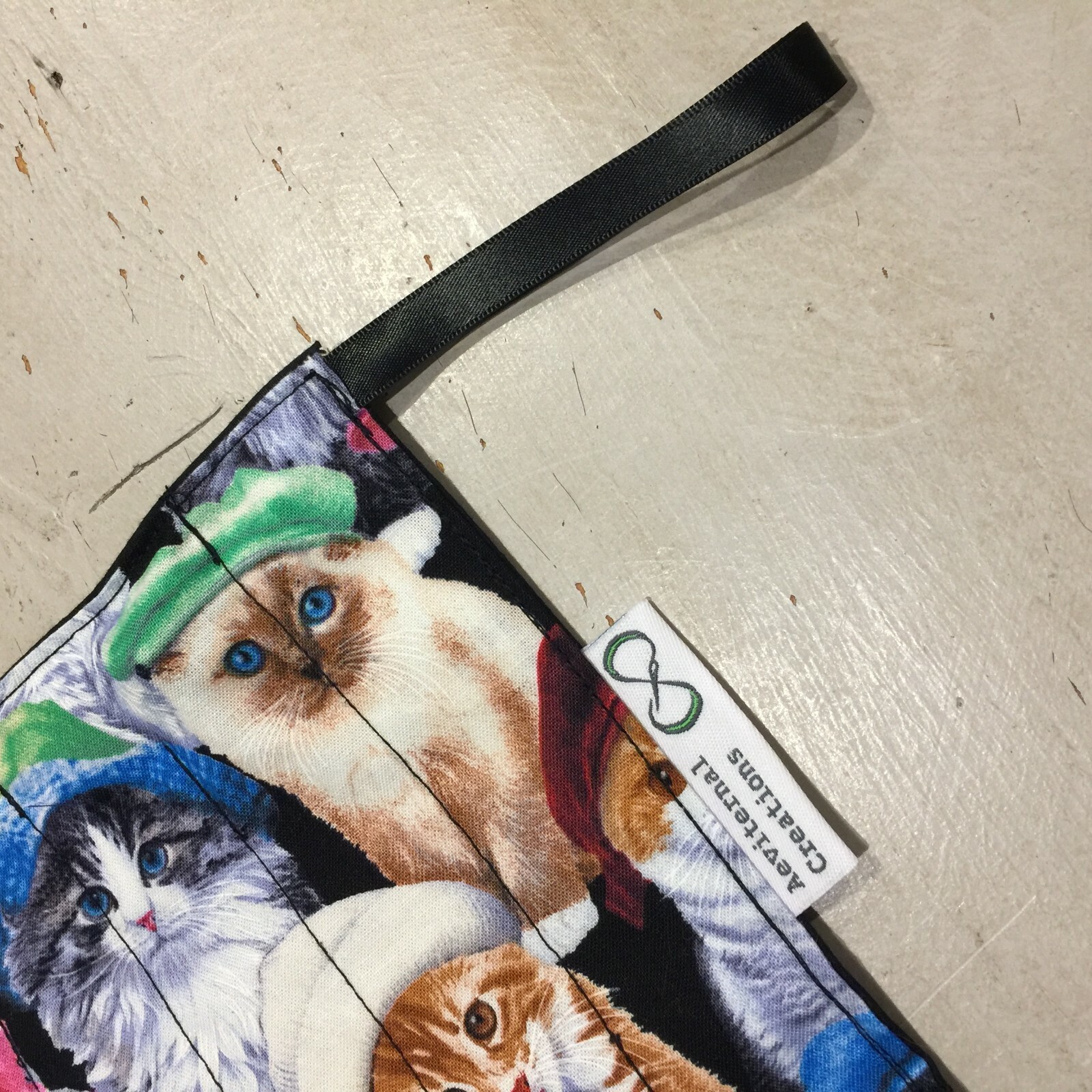 Marble Maze, Fabric, Puzzle, Sensory Learning Aid, Tactile, ADHD, Cats In Hats