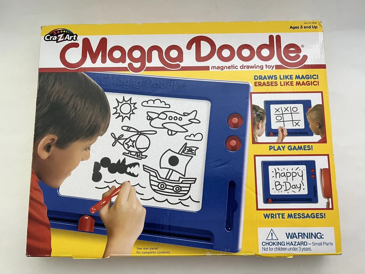 EUC • Cra-Z-Art • 14608 • Retro • Magna Doodle Drawing •Pen Stamps • Box