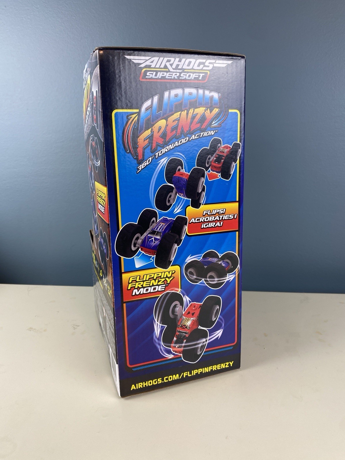 Air Hogs Super Soft 2-In-1 Flippin Frenzy RC Vehicle 360° Tornado Action NIB