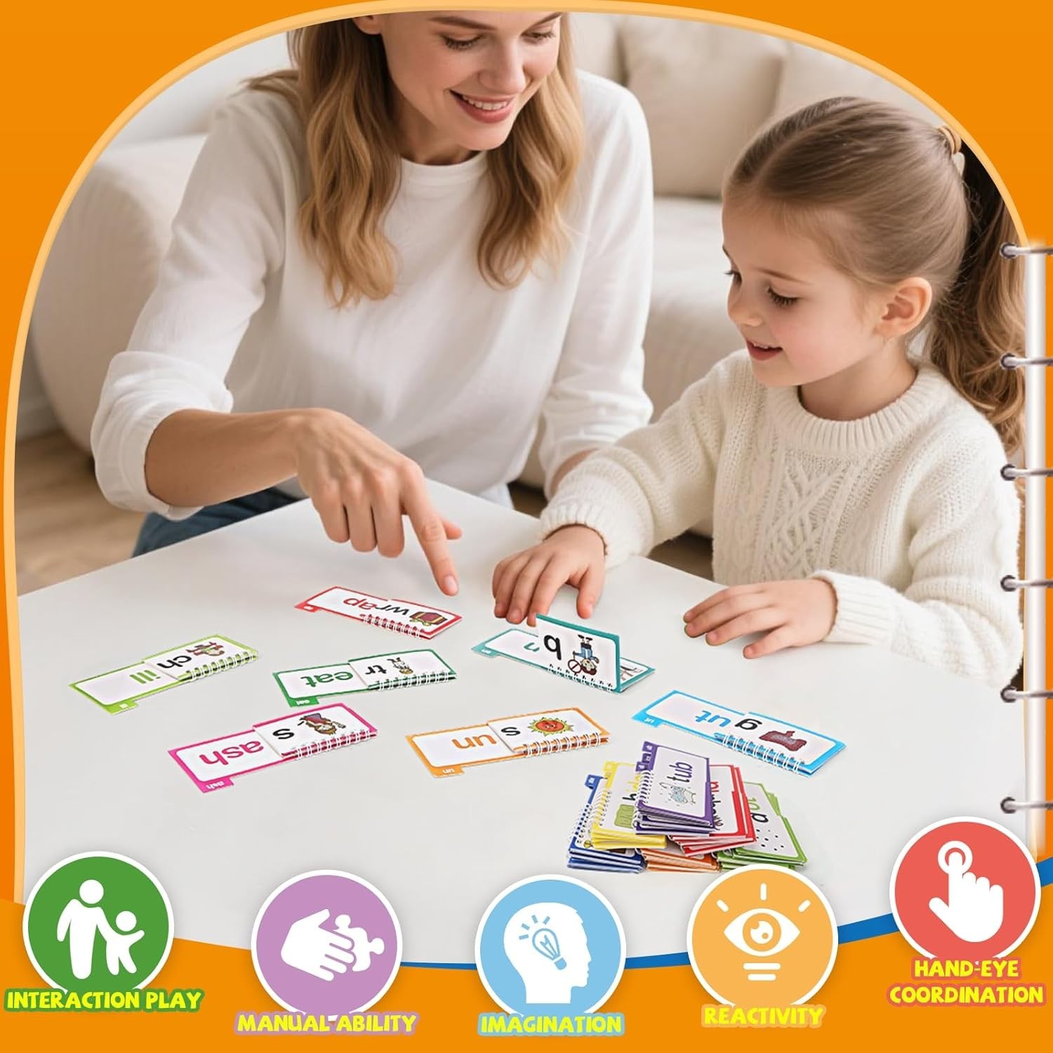 Read and Rhyme Flip Books, Phonics Flash Cards, Sight Words, Kindergarten