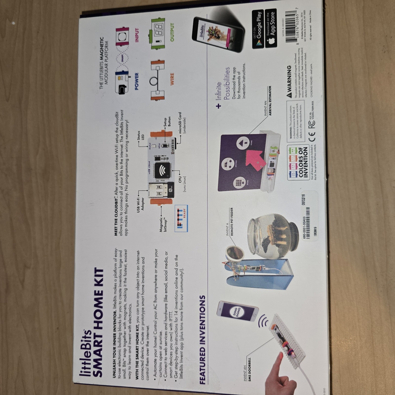 littleBits Electronics Smart Home Kit New Open Box
