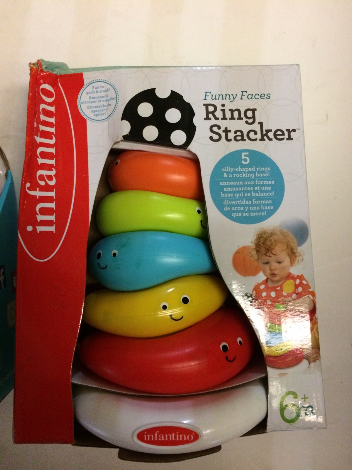 Infantino Funny Faces Ring Stacker & Fisher-Price Chatter Telephone