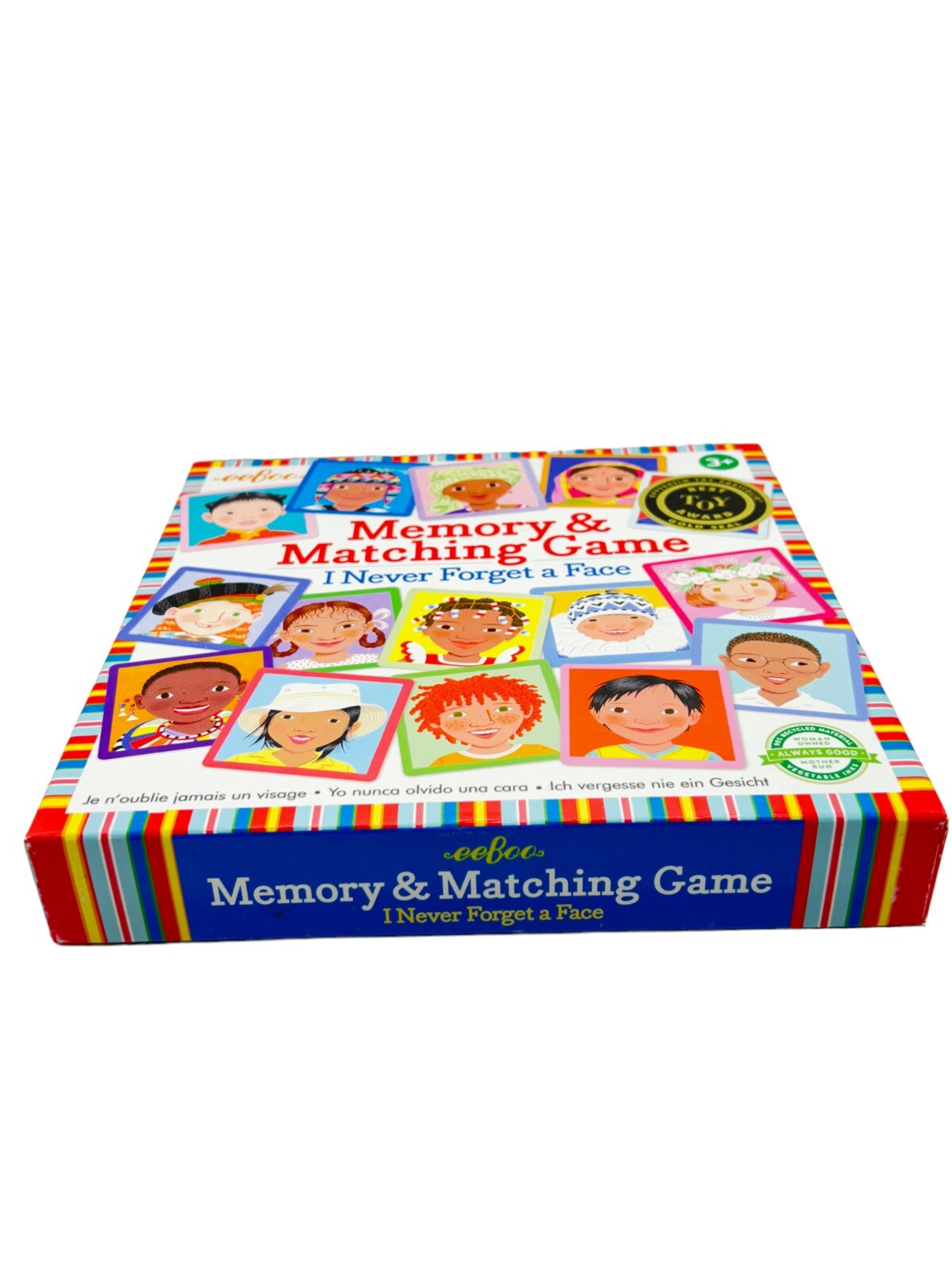 eeBoo Memory Matching Game I Never Forget A Face Developmental Multicultural New