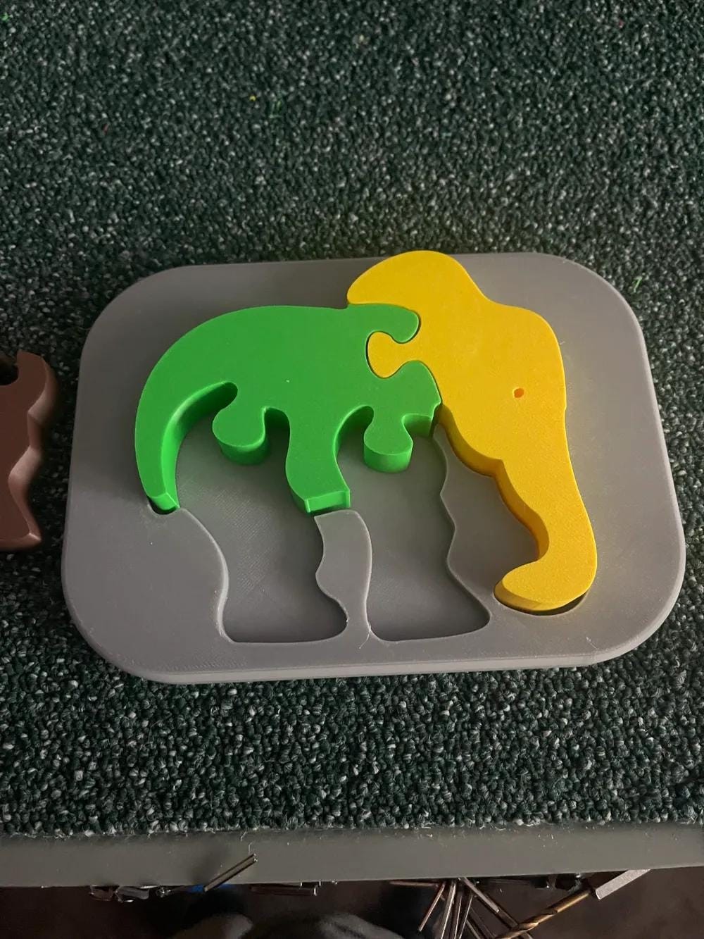Elephant Shape Puzzle for Kids – Motor Skills Development and Shape Orientation