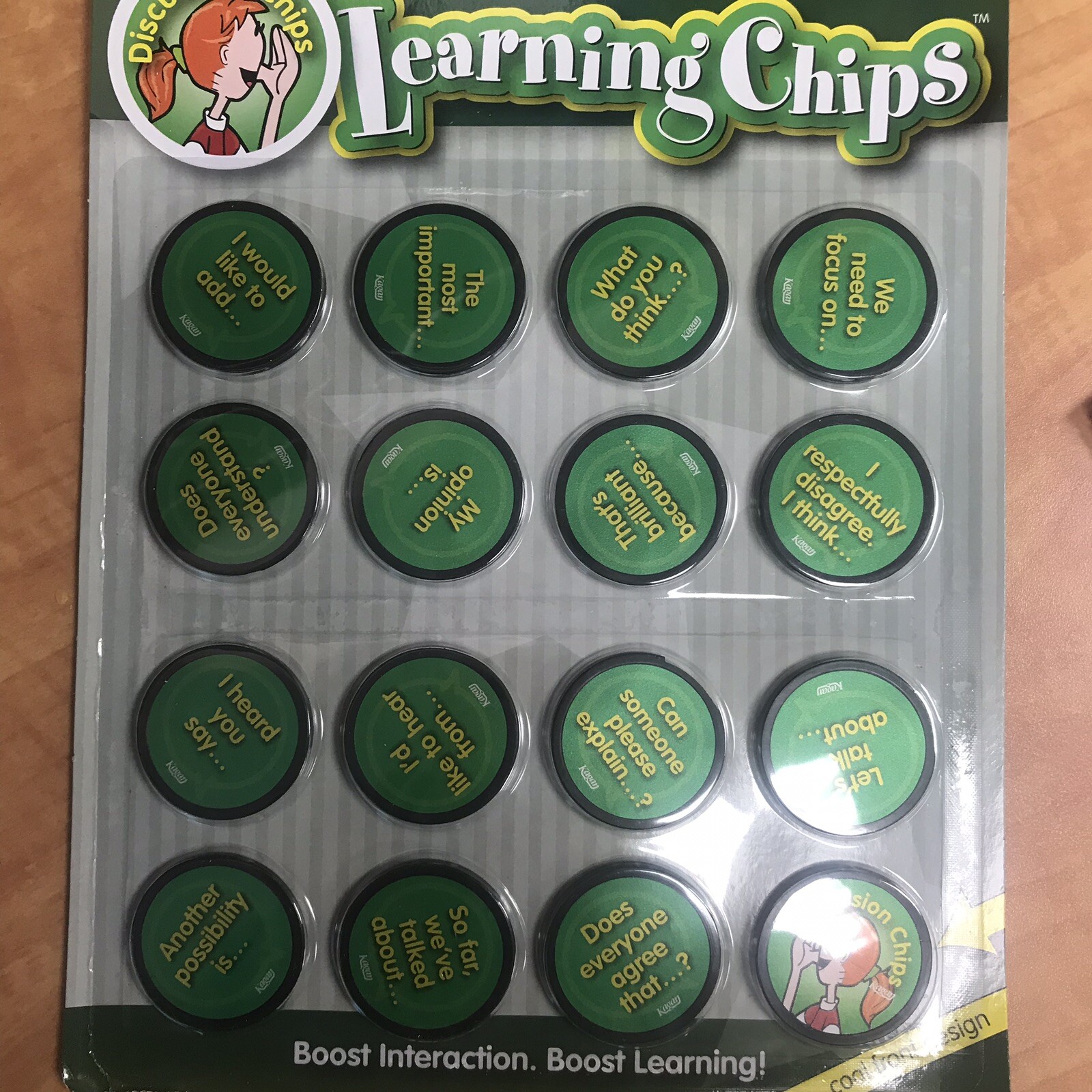 Kagan Cooperative Learning Discussion Chips Green Good For Any Subject New