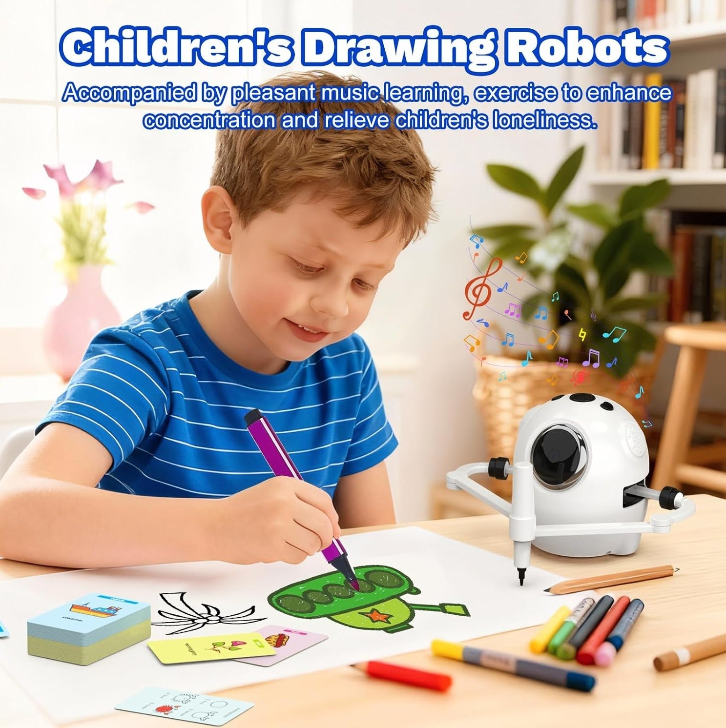 Smart Drawing Robot for Kids Educational Toy Camera Music Auto Drawing Machine 3